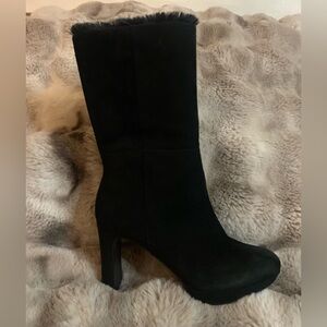 Calvin Klein Women’s Black Heeled Boots. Sz 8.5 Good condition